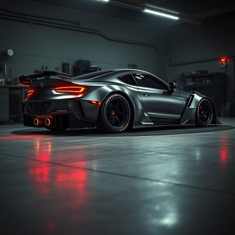 The Dance of Fire and Shadow: Where Raw Power Meets Sculpted Elegance in Car Modification